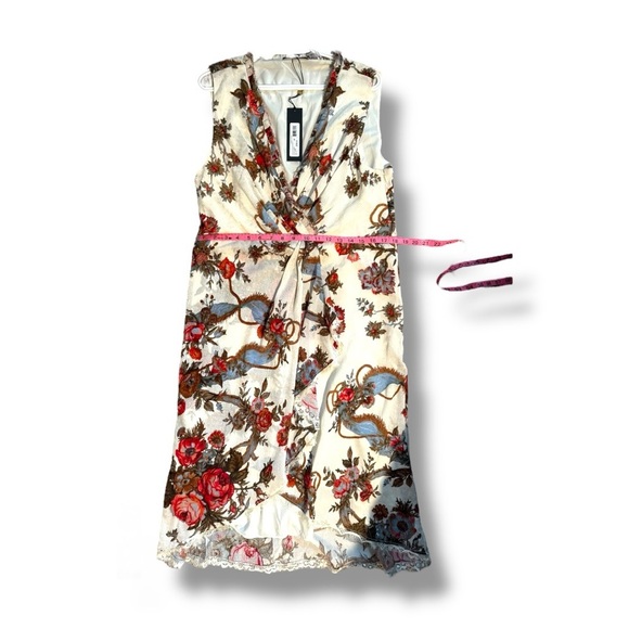 Kobi Halperin Carine Dress NWT XL Ivory Floral High-Low MSRP $598 - Picture 9 of 11